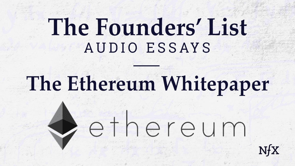 Ethereum Founders' List NFX