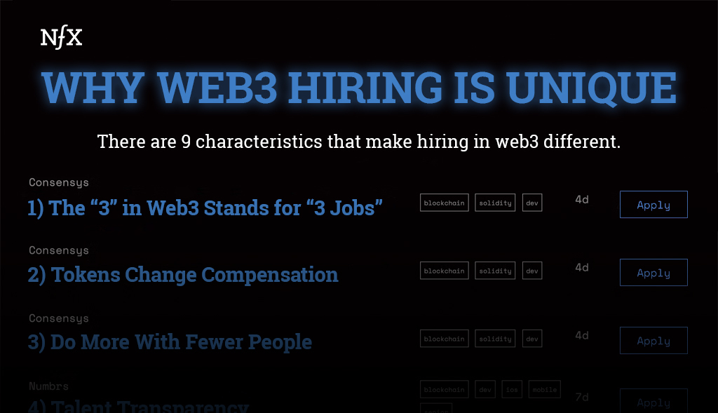 Why Web3 Hiring Is Unique